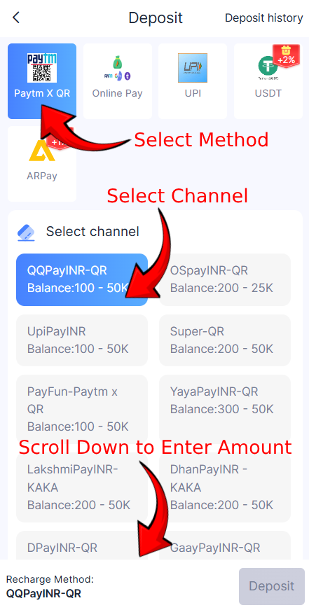 Goa Games Deposit